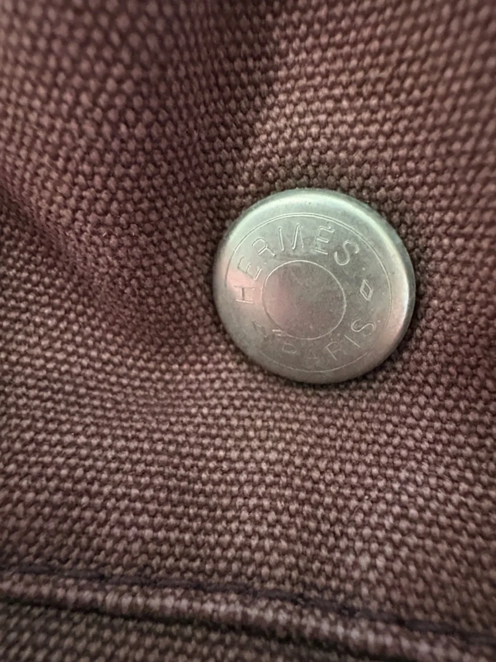 Hermes small Tote Bag with Red Stripe Handles - Picture 2 of 10